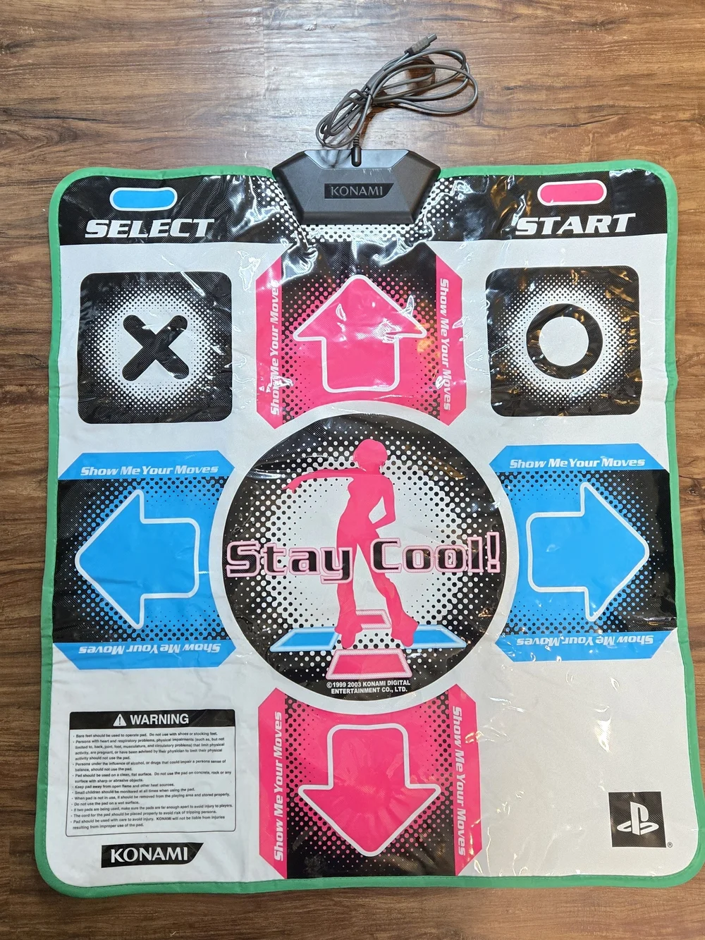 2003 Konami Ps1/Ps2 Dance Dance Revolution Dance Pad, Includes Flow ps2 Game